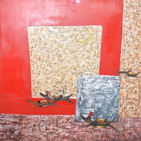 Tranh Sơn Dầu Những Chuyến Đò